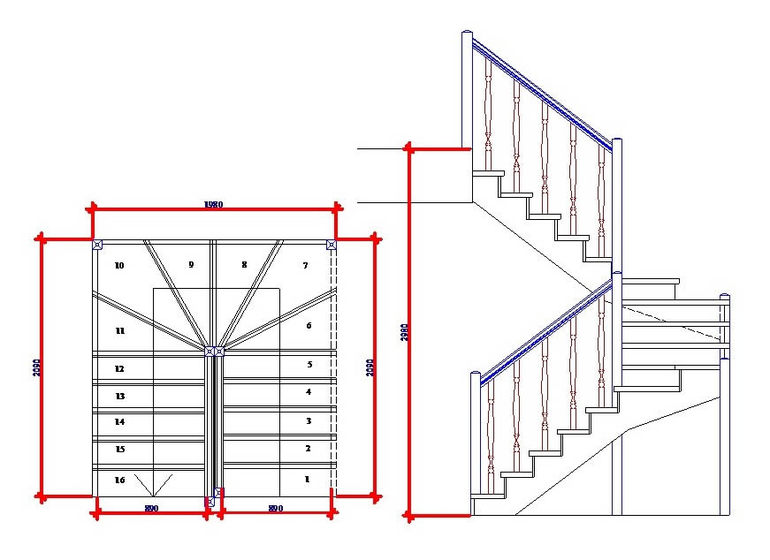 Как правильно рассчитать лестницу на второй этаж - быстро и легко