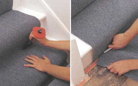 Ковровое покрытие для лестницы в доме - методы