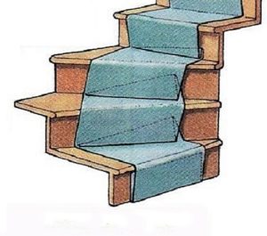 Противоскользящие накладки на ступени деревянной лестницы - просто о сложном